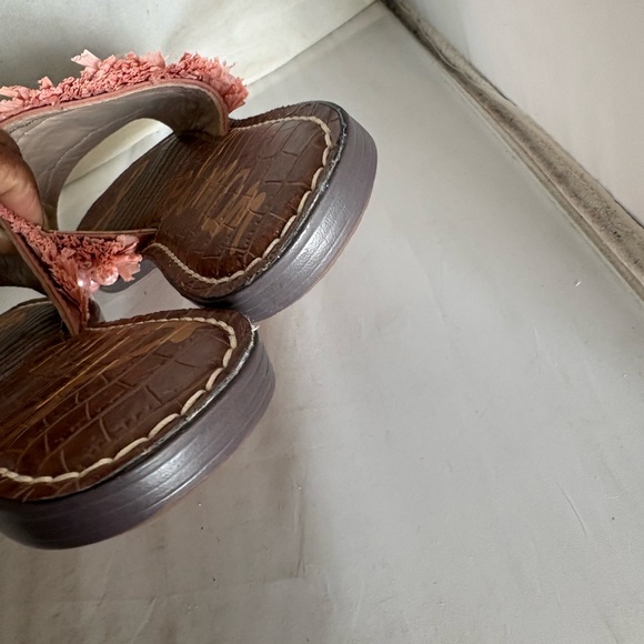 Sam Edelman Guthrie Pink Beaded ratan Sandals 8.5 - Picture 9 of 9